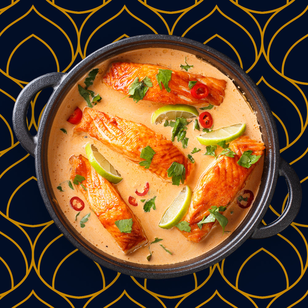 Fruchtiges Lachs Thai Curry